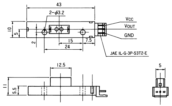 光電傳感器（光學(xué)傳感器）OM-3114尺寸規(guī)格