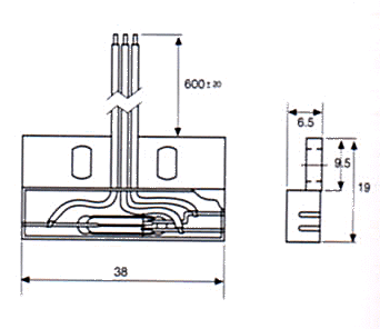 門磁開關(guān)（磁性開關(guān)/接近開關(guān)/接近傳感器）PS-1551尺寸規(guī)格
